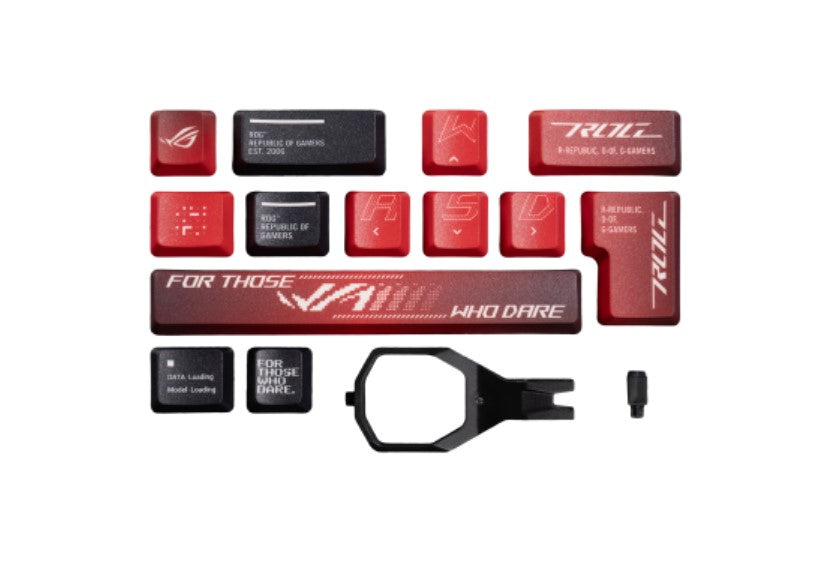 ASUS ROG AZOTH/NXSW/PBT (Snow Switch) Gaming Keyboard, OLED Display, NX Snow Switch, 75 Keys, Tri-mode Connection, Quiet