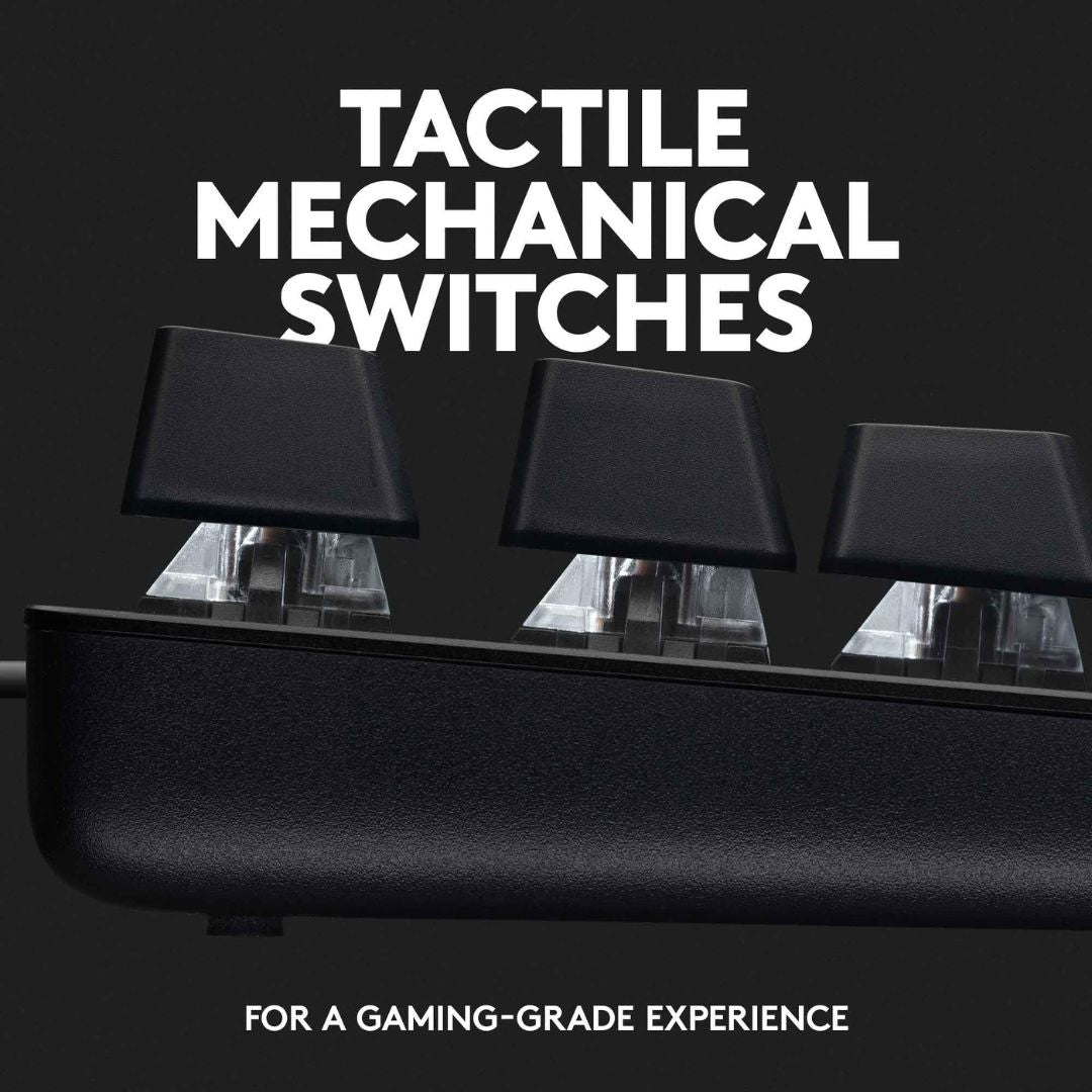 Logitech G413 TKL SE MECHANICAL GAMING KEYBOARD PBT Keycaps Aluminum top case USB 2.0