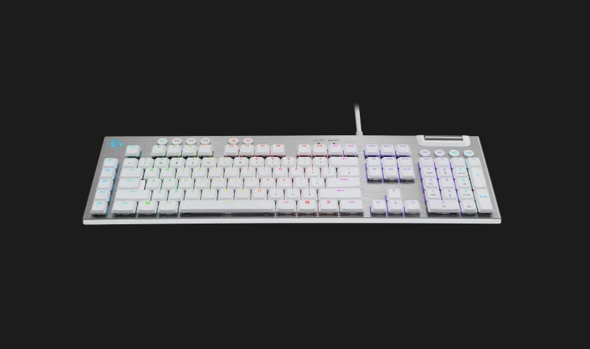 Logitech G815 LightSync RGB Mechanical Gaming Clicky Keyboard 2x USB ports (1x keyboard, 1x USB passthrough port) Ultra-thin design