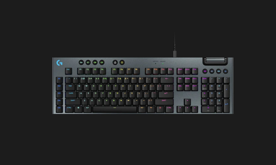 Logitech G512 Carbon Mechanical Gaming Keyboard -GX Brown Clicky USB port (for keyboard) (Optional) Internet access for Logitech G HUB software.