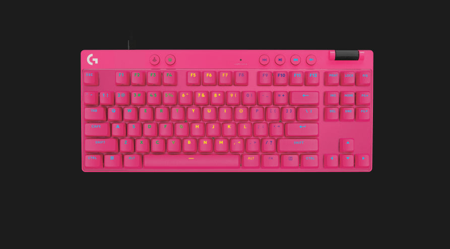 Logitech G815 LightSync RGB Mechanical Gaming Clicky Keyboard 2x USB ports (1x keyboard, 1x USB passthrough port) Ultra-thin design