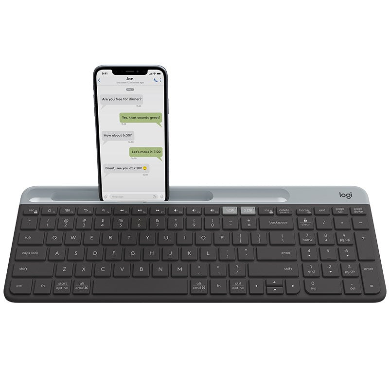 Logitech K860 ERGO Split Wireless Keyboard - Curved Ergonomic Split Keyboard, Bluetooth/2.4GHz USB
