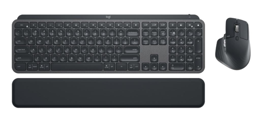Logitech SIGNATURE SLIM COMBO MK950 -Graphite Keyboard Full-size layout with number pad Mouse 1000 DPI 1-Year Limited Hardware Warranty