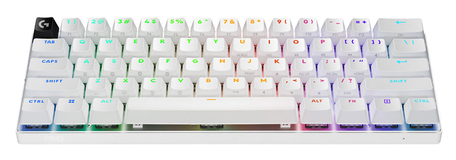 Logitech PRO X 60 LIGHTSPEED Wireless Gaming Keyboard -White 2.4GHz LIGHTSPEED Bluetooth®, or USB wired connection