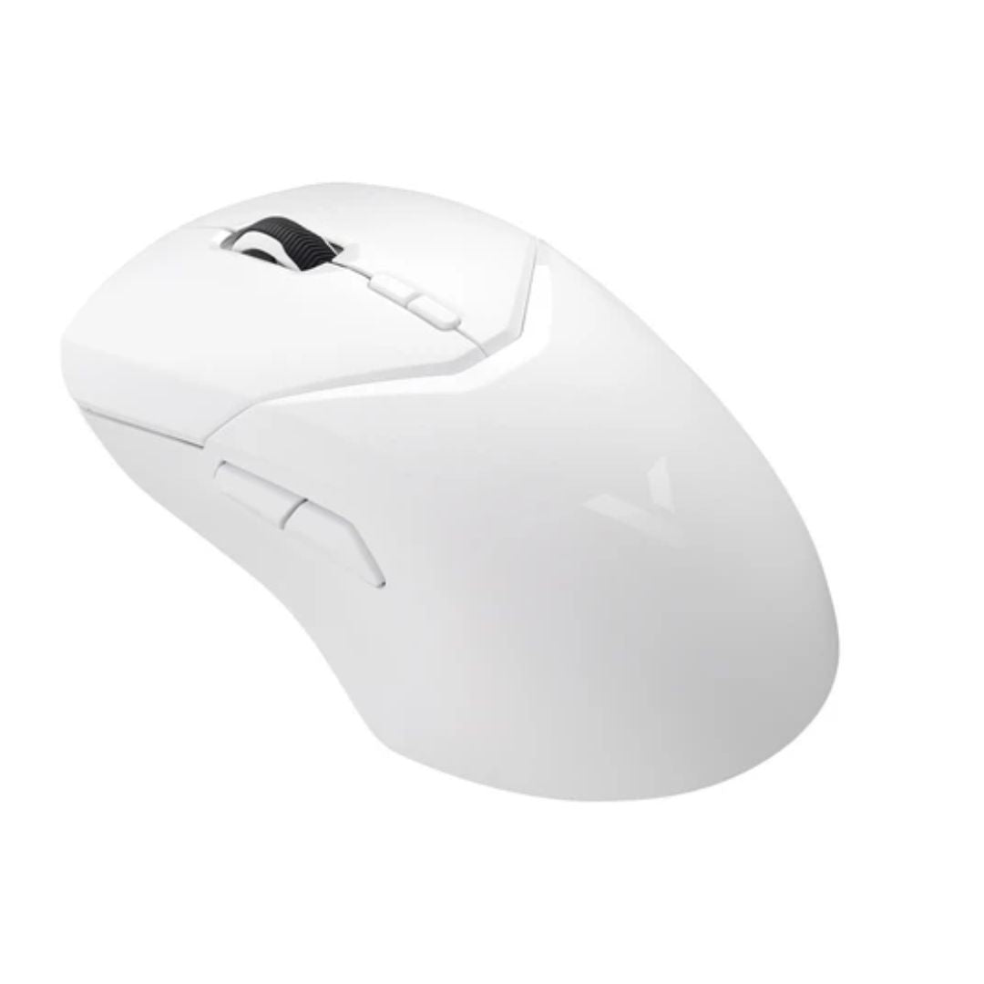 RAPOO VT9PRO Wireless / Wired.Rechargeable lightweight 68g, Customizable buttons, Wireles 1ms, , 4K 0.25ms w/ Optional V2M Receiver. Mouse -White